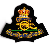 Royal Artillery Silk blazer badge